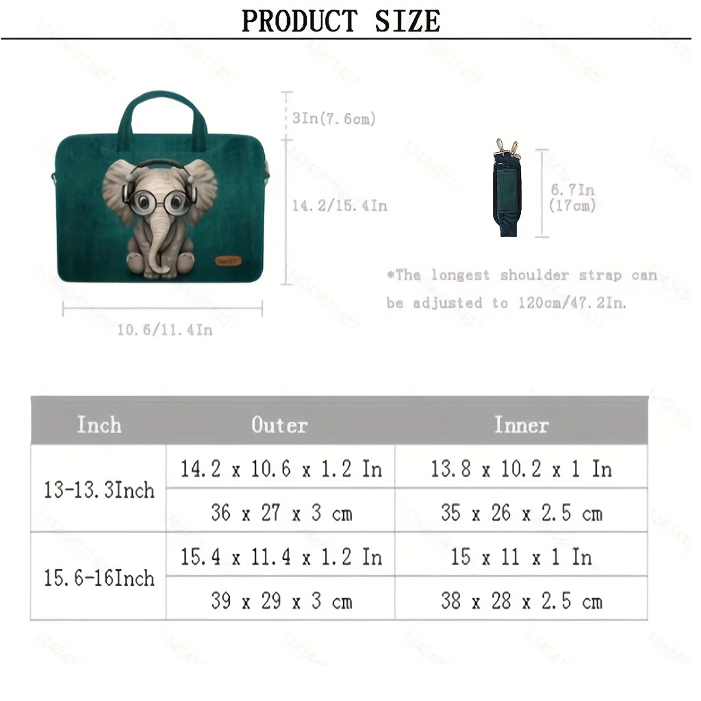 Elephant Multi-Function Computer Bag