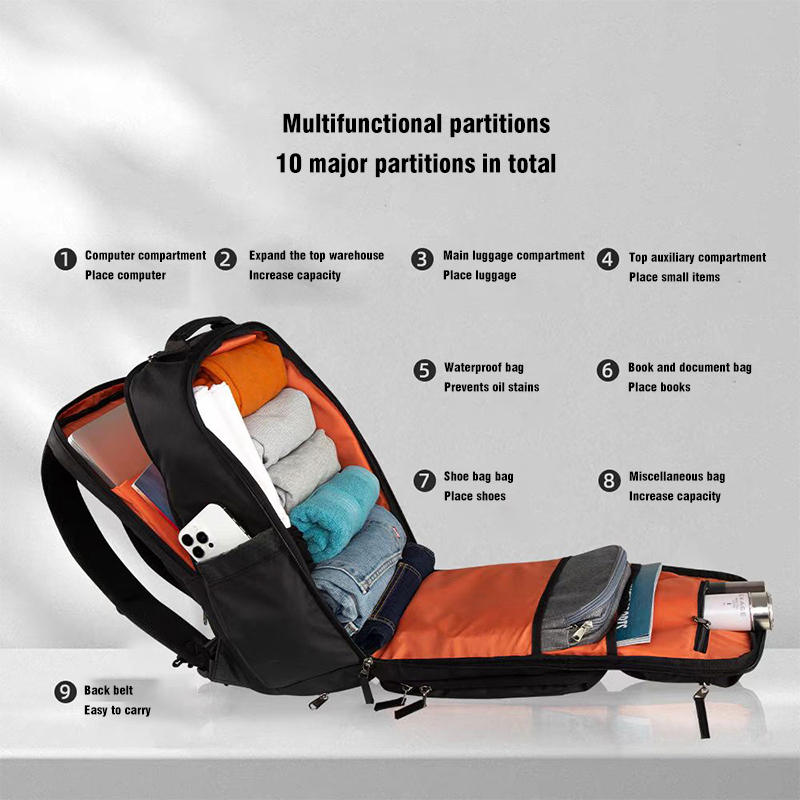 How does an outdoor multi-compartment backpack keep your valuables safe?